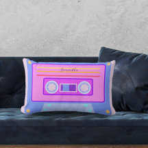 Coola Retro Rosa Lila Blue 80 s 90-tal Kassett Dor