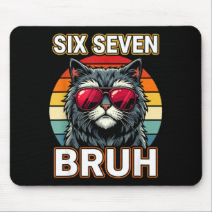 Coola Retro Sex Sju Bruh Katt Solglasögon Meme 67 Musmatta