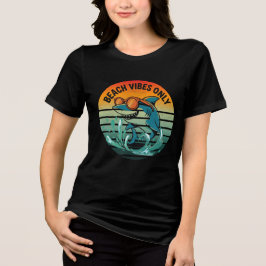 Coola Retro Shark with Sunglasses - Beach Vibes En T Shirt