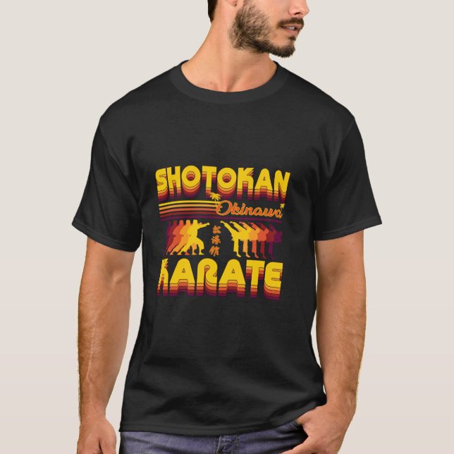 Coola Retro Shotokan Karate Design Summer Outfit T Shirt (Framsida)
