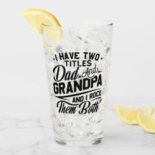 Coola Retro Stil Gift for New Grandpas Glaskopp