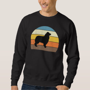 Coola Retro Sunset Australian shepherd - Underbar Lång Ärmad Tröja