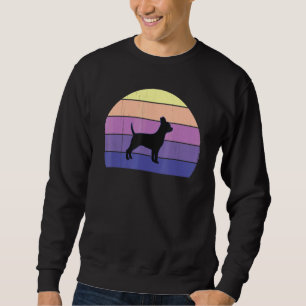Coola Retro Sunset Chihuahuas Underbar Chihuahua O Lång Ärmad Tröja