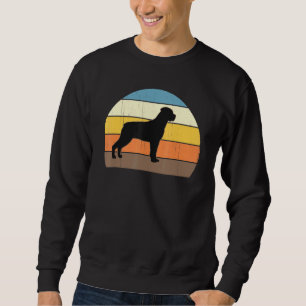 Coola Retro Sunset Rottweilers Underbar Rottweiler Lång Ärmad Tröja