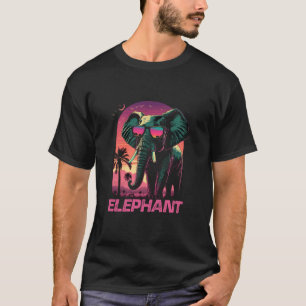 Coola Retro Sunset Sunglasses Elephant T Shirt