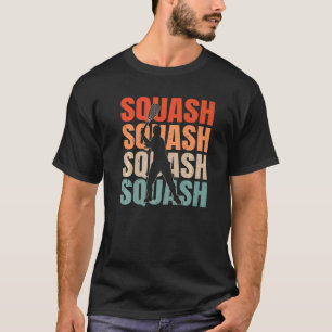 Coola Retro Text Silhouette Squash T Shirt