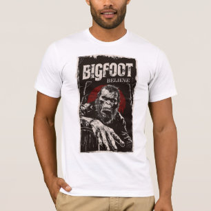 Coola Retro tror på Bigfoot Vintage Monster T Shirt