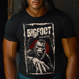 Coola Retro tror på Bigfoot Vintage Monster T Shirt