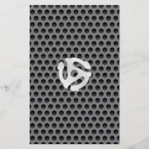 COOLA Retro Vintage Silver Chrome som 45 DJ-mellan Brevpapper