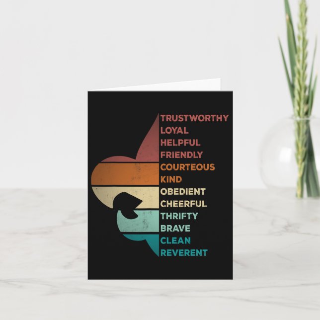 Coola Retro Vintage Stil Scoudence Law Kort (Framsida)