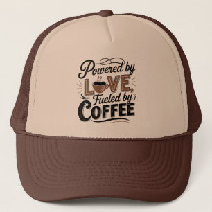 Coola retro word art kaffe keps