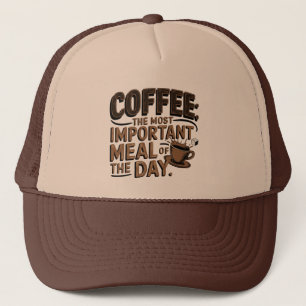Coola retro word art kaffe Trucker Hatt Keps
