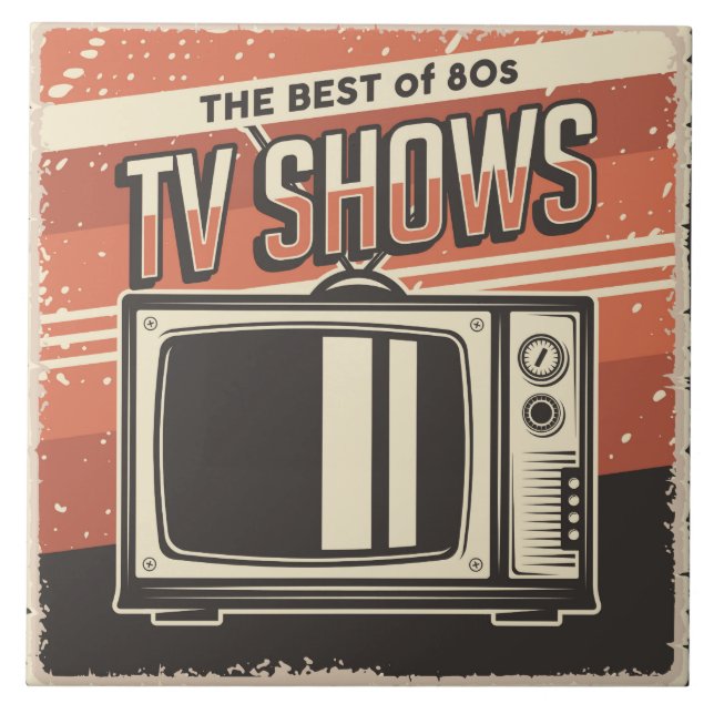 Coola-retrotelevision 60 kakelplatta (Framsidan)