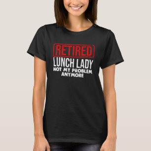 Coola Retrött Lunch Dam Art Women Grandma Food Caf T Shirt