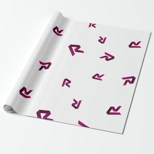 Coola Revain Cryptocurrency Coin Sign Mönster Presentpapper (Utrullad)