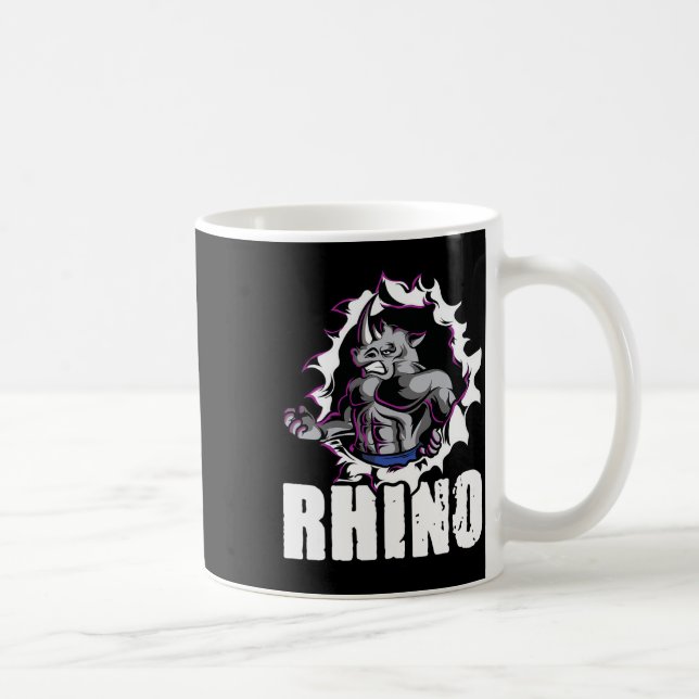 Coola Rhino Fitness Bodybuilding viktning Kaffemugg (Höger)