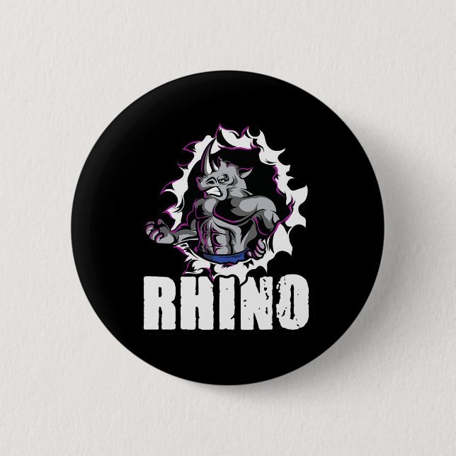 Coola Rhino Fitness Bodybuilding viktning Knapp (Framsida)