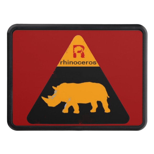 coola rhinoceros-etikett dragkroksskydd (Framsidan)