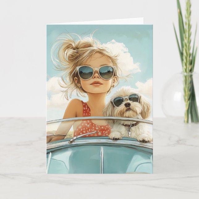 Coola Ride med bästa vän Inbjudan (Framsida)