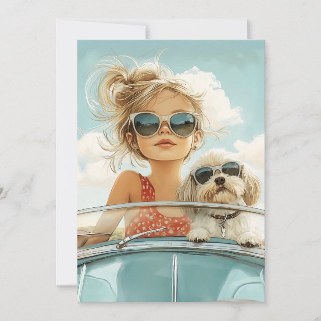 Coola Ride med bästa vän Inbjudningar (Framsida)