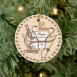 Coola RN Nurse-ornament Julgransprydnad Keramik<br><div class="desc">Coola RN Nurse ornament by ArtMuvz Illustration. Matchande registrerade sjuksköterskepresenter, RN Nurse t-shirt, vårdkläder i student, sjuksköterskor i tote bags, vid sjuksköterskeskolor i Student. sjuksköterskepresenter och sjuksköterskors kläder. OM DU VILL ANGE PERSONALISERING lägger du till ditt namn eller text i stället. Anpassa detta RN Nurse-prydnadsämne så att det blir unikt...</div>