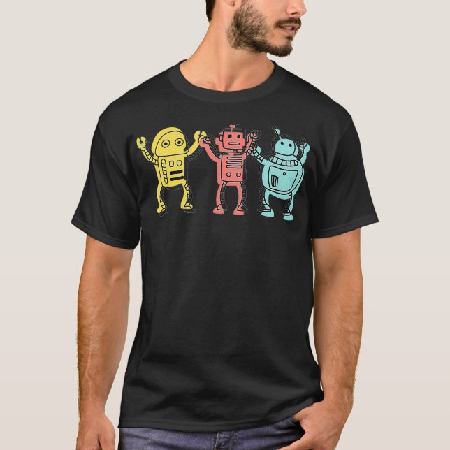Coola Robot Fläkt Robotic Science Robotics Student T Shirt (Framsida)