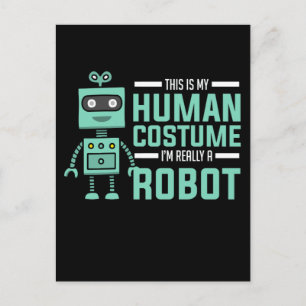 Coola Robot Funny Robot Technology Vykort