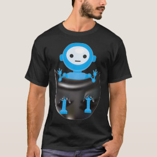 Coola Robot in Pocket Boys Technology Age Fläkt Ro T Shirt