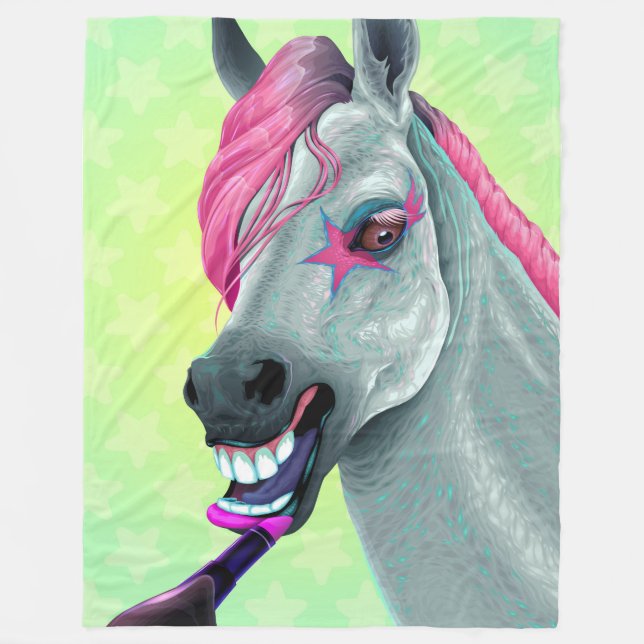 Coola Rockstar Horse Fleecefilt (Framsidan)