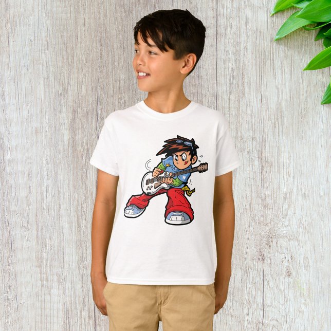 Coola Rockstjärna Guitarist Roligt Musician T Shirt (Skapare uppladdad)