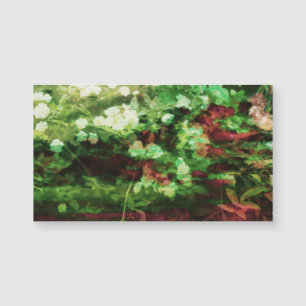 Coola röd grönt blommart mönster. Naturvård