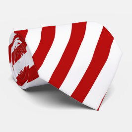 coola röd vit rand mönster i sidled slips