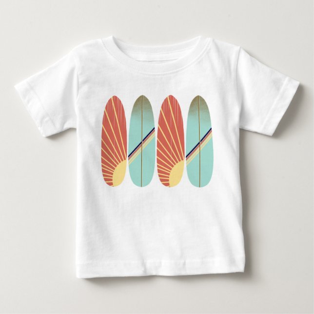 Coola: Rödrosa och blå ytor T Shirt (Framsida)