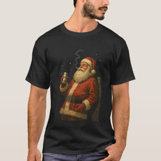 Coola rökande jultomten Cigaretter 90-tals estetik T Shirt