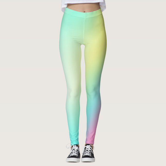 Coola roliga holografiska leggings (Framsida)