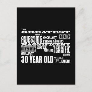 Coola Roligt 30års födelsedag Party Underbarare 30 Vykort
