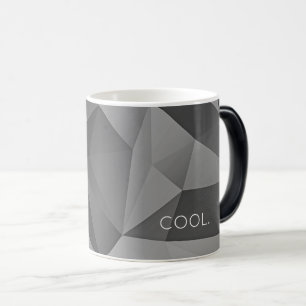 COOLA. Roligt av Abstrakten Modern Grays i geometr Magisk Mugg