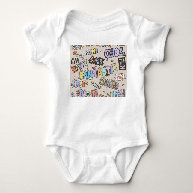 Coola Roligt Dockle Lettering Vintage T Shirt (Framsida)