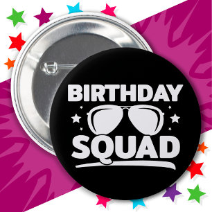 Coola Roligt Matching Group Party Crew Birthday Sq Knapp