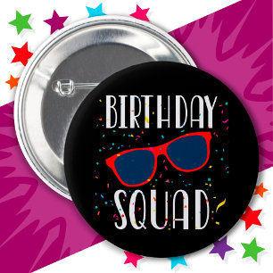 Coola Roligt Matching Group Party Crew Birthday Sq Knapp