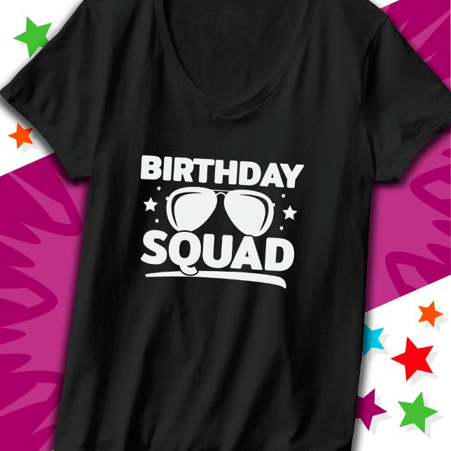 Coola Roligt Matching Group Party Crew Birthday Sq T Shirt (Skapare uppladdad)