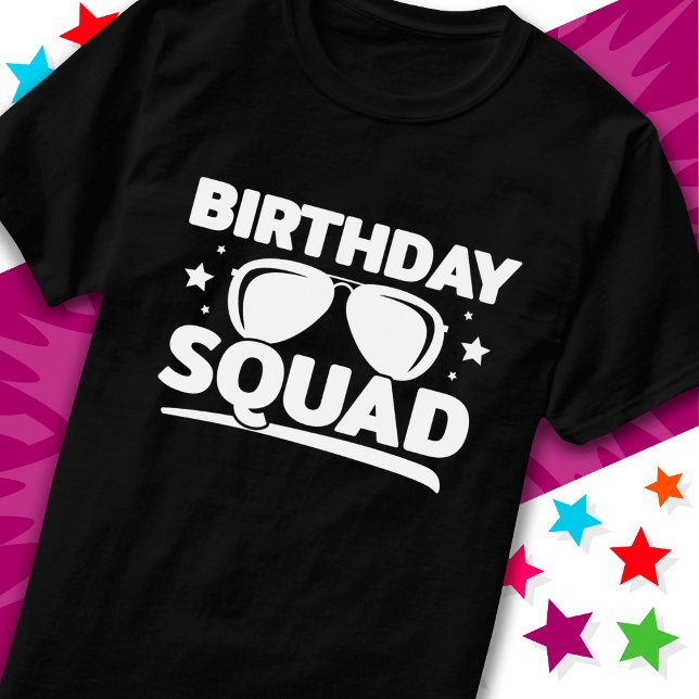 Coola Roligt Matching Group Party Crew Birthday Sq T Shirt (Skapare uppladdad)