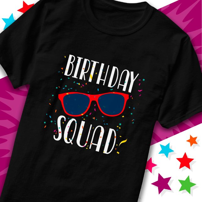 Coola Roligt Matching Group Party Crew Birthday Sq T Shirt (Skapare uppladdad)