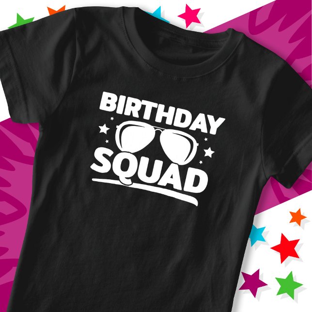 Coola Roligt Matching Group Party Crew Birthday Sq T Shirt (Skapare uppladdad)
