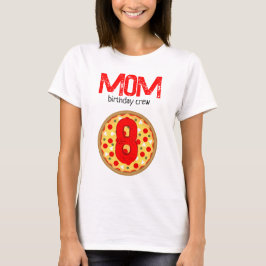 Coola roligt pizza besättning party barns födelsed t shirt
