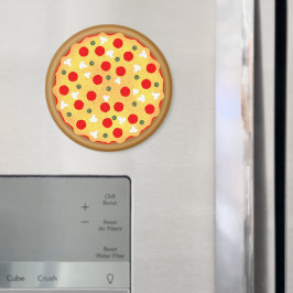 Coola roligt pizza pepperoni svamp magnet