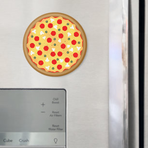 Coola roligt pizza pepperoni svamp magnet