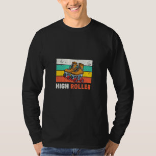 Coola Roller Disco Retro Party 70 och 80:s hög rol T Shirt