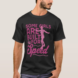Coola Roller Skating Skate Girl 1970s Retro some G T Shirt