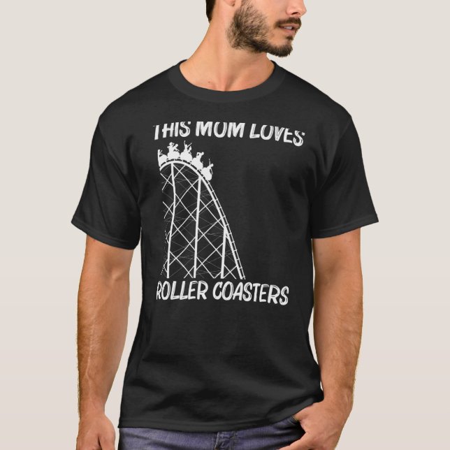 Coola Roller Underlägg för Mamma Mor Amusement Par T Shirt (Framsida)
